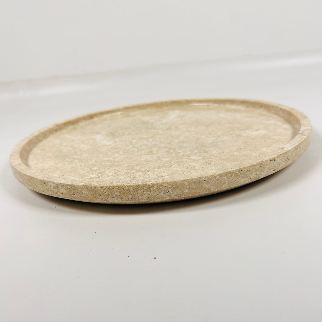 Beige Travertine Plate(Medium)