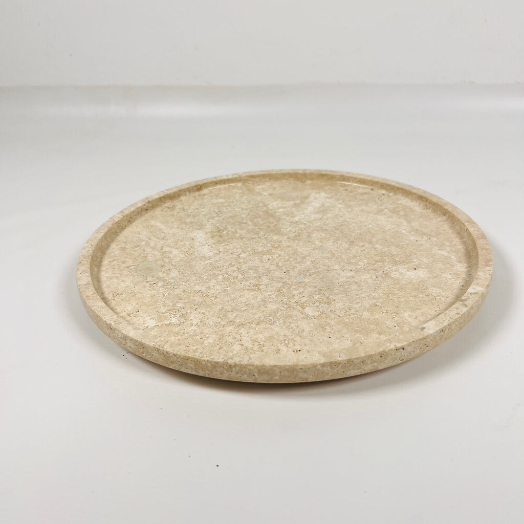 Beige Travertine Plate(Medium)