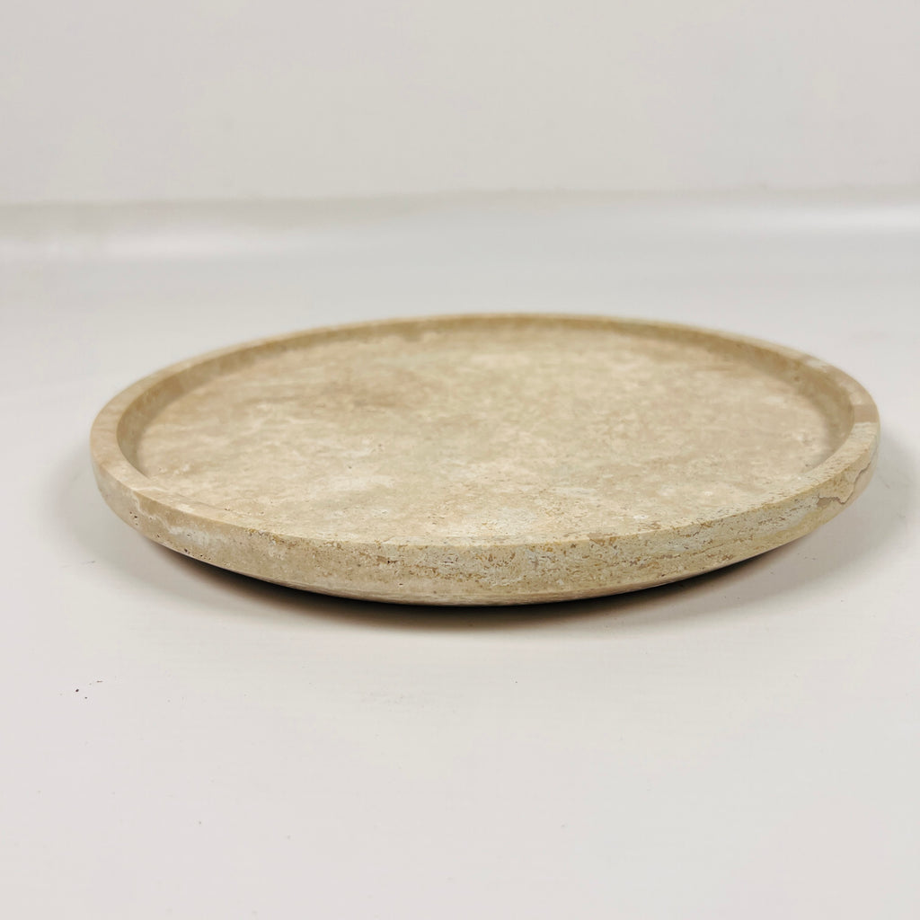 Beige Travertine Plate(Small)