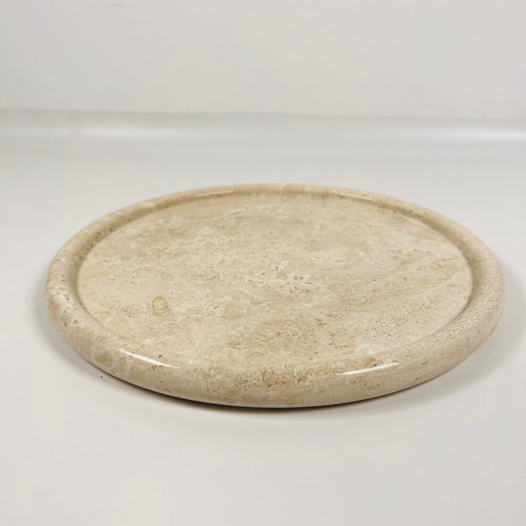 Grazed Travertine Plate(Large)