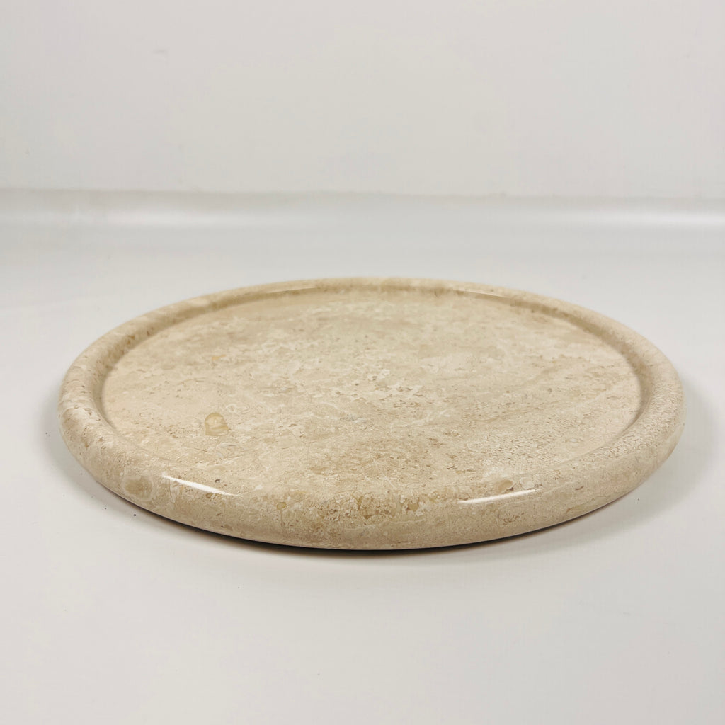 Grazed Travertine Plate(Large)