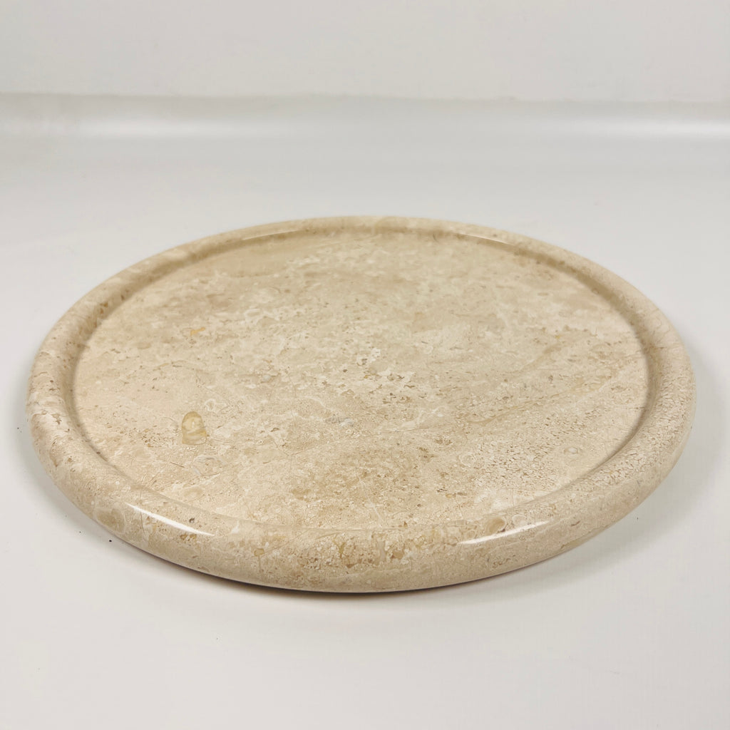 Grazed Travertine Plate(Large)