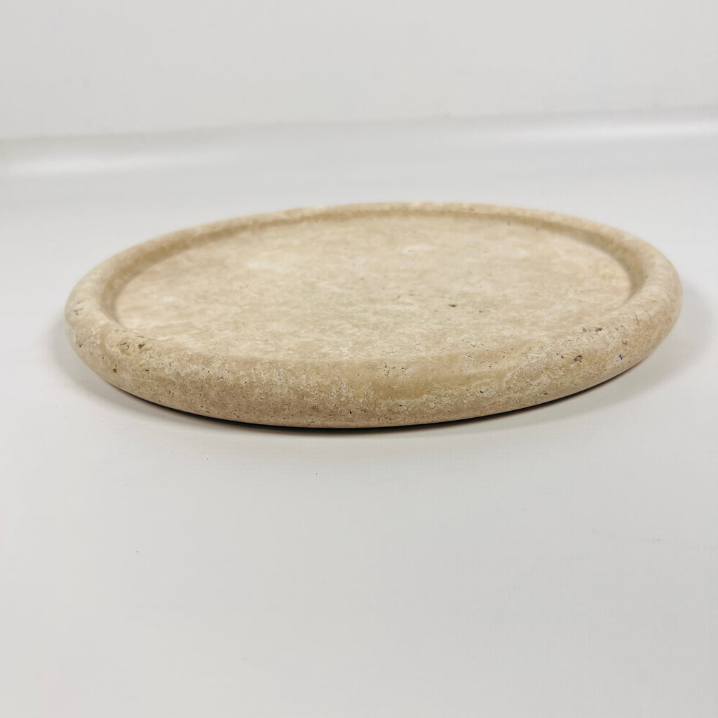 Grazed Travertine Plate(Medium)