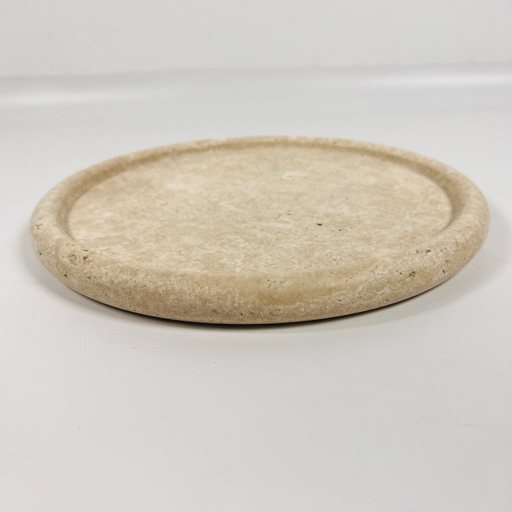 Grazed Travertine Plate(Medium)