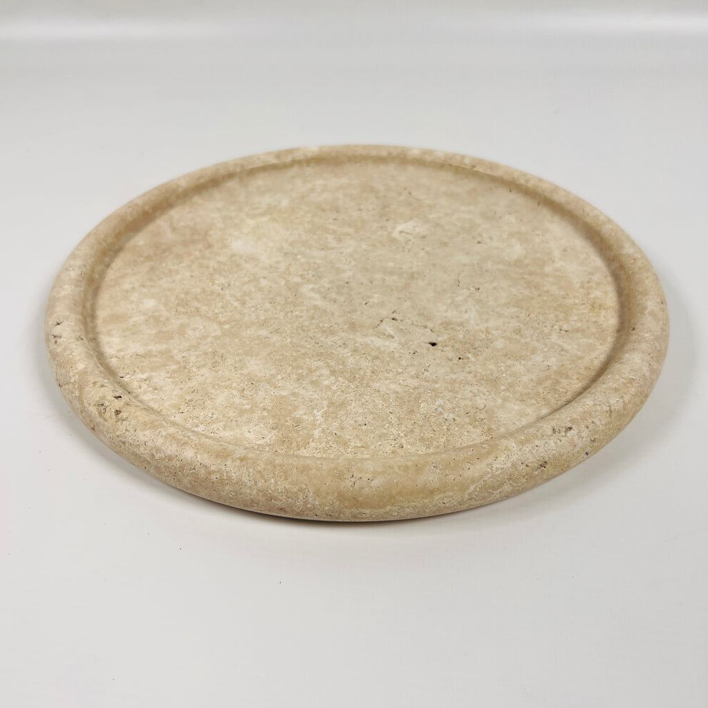 Grazed Travertine Plate(Medium)