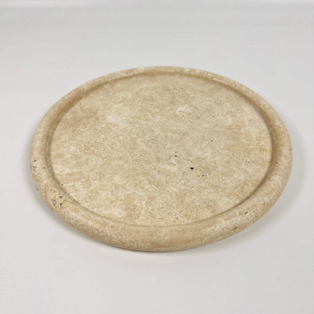 Grazed Travertine Plate(Medium)