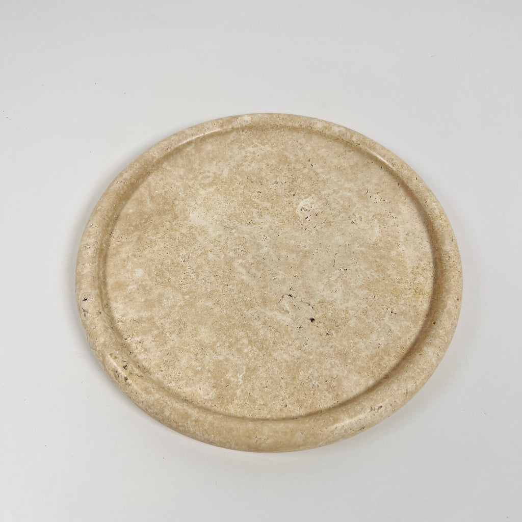 Grazed Travertine Plate(Medium)