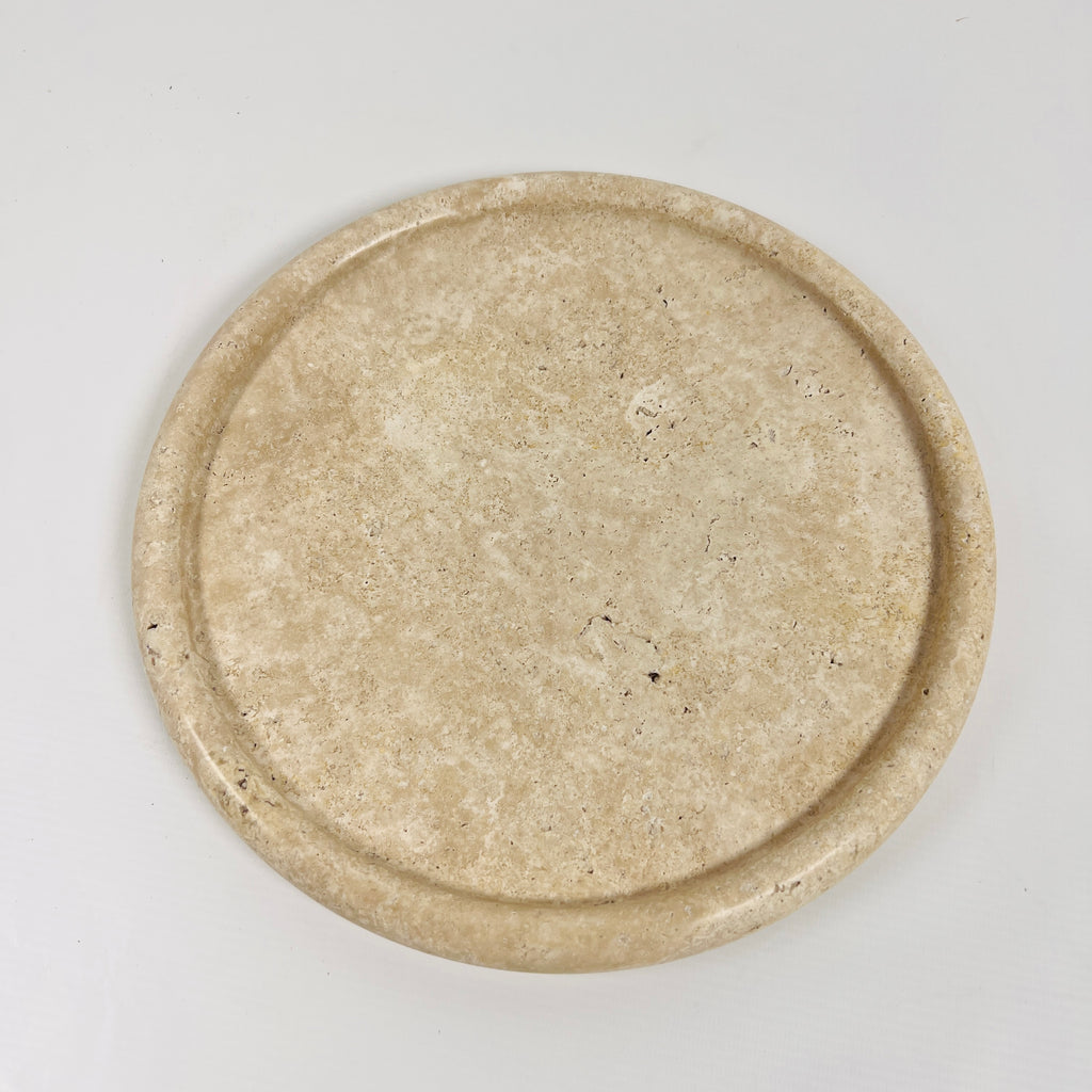 Grazed Travertine Plate(Medium)