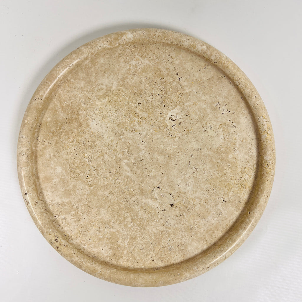 Grazed Travertine Plate(Medium)