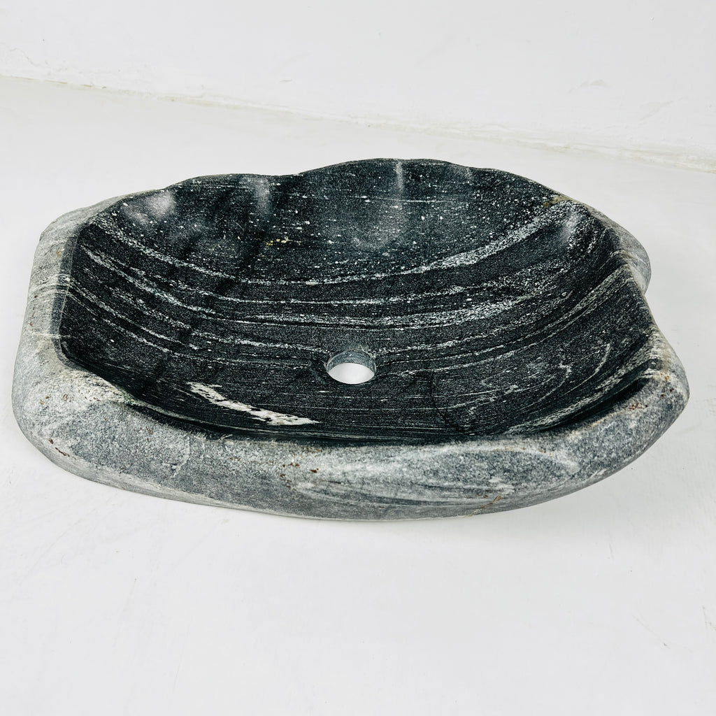 Light Brushed River Stone Sink