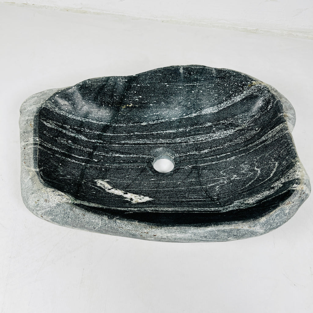 Light Brushed River Stone Sink