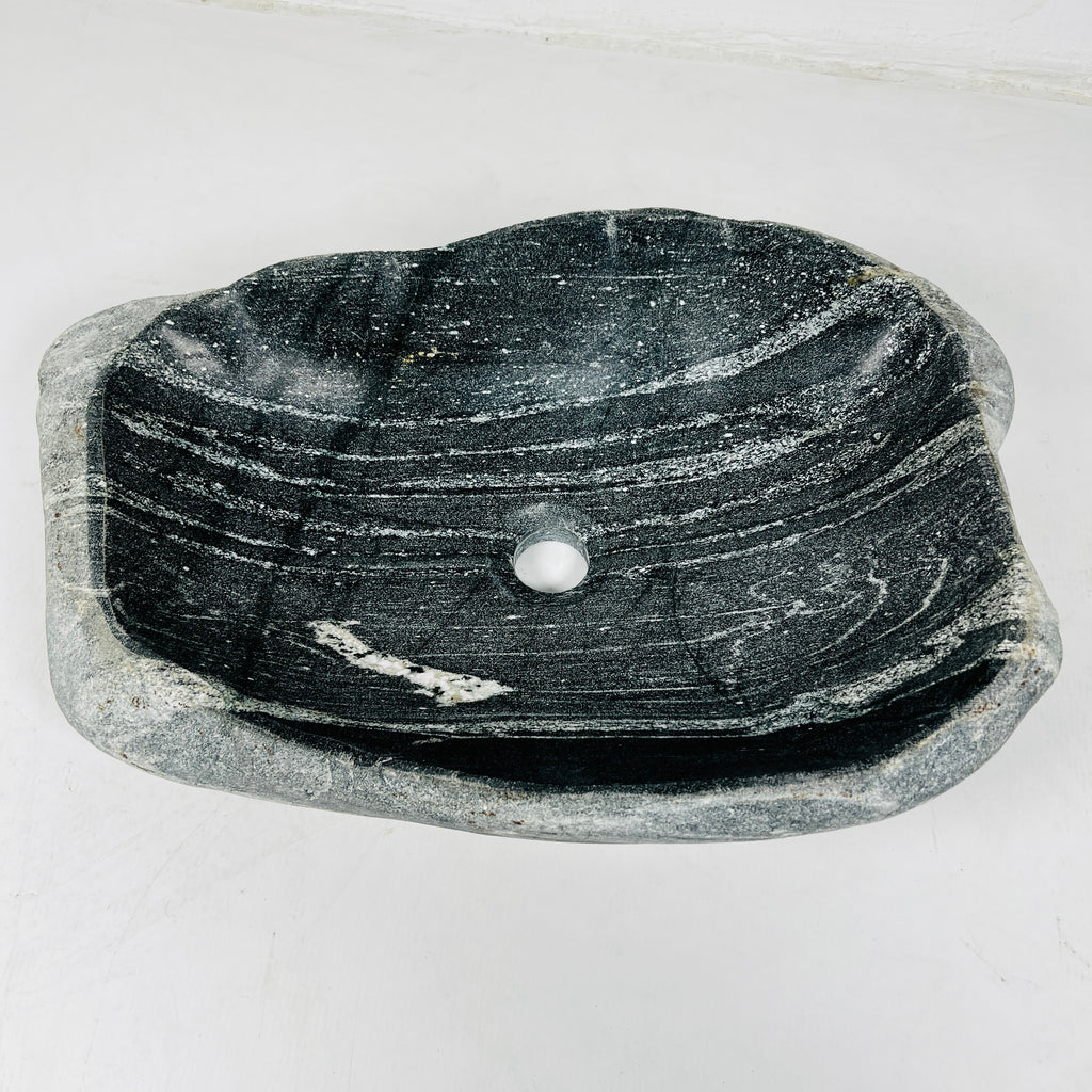 Light Brushed River Stone Sink