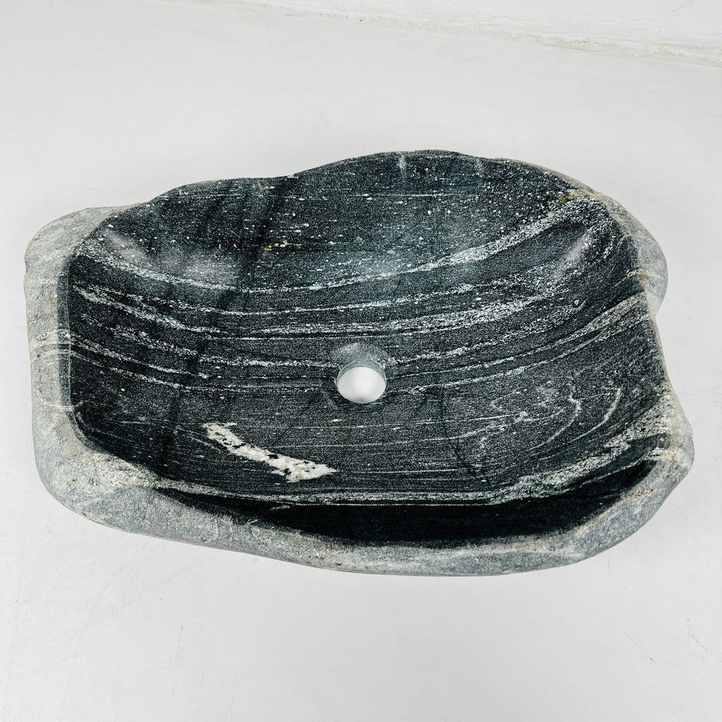 Light Brushed River Stone Sink