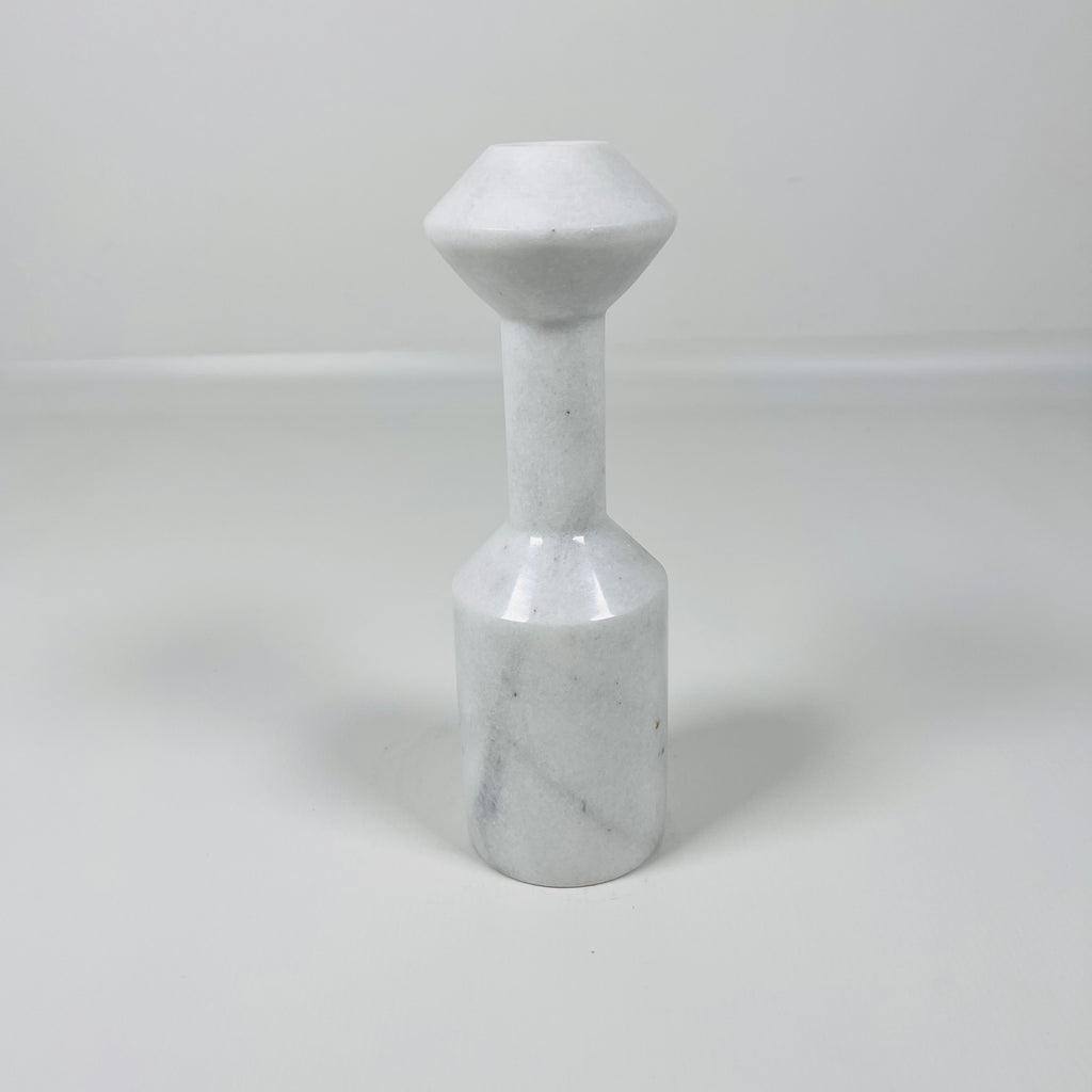 Ziarat White Palatine Pillar Candle Stand