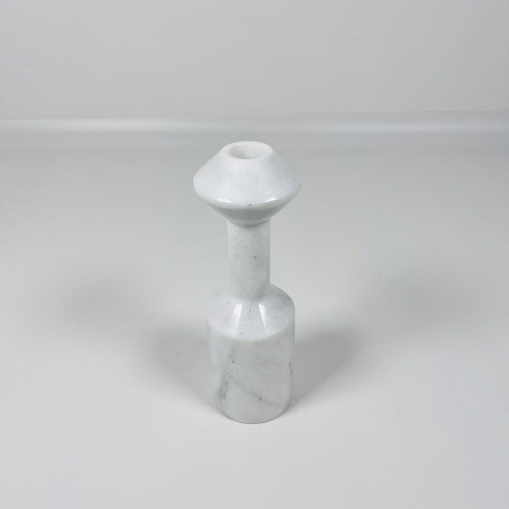 Ziarat White Palatine Pillar Candle Stand