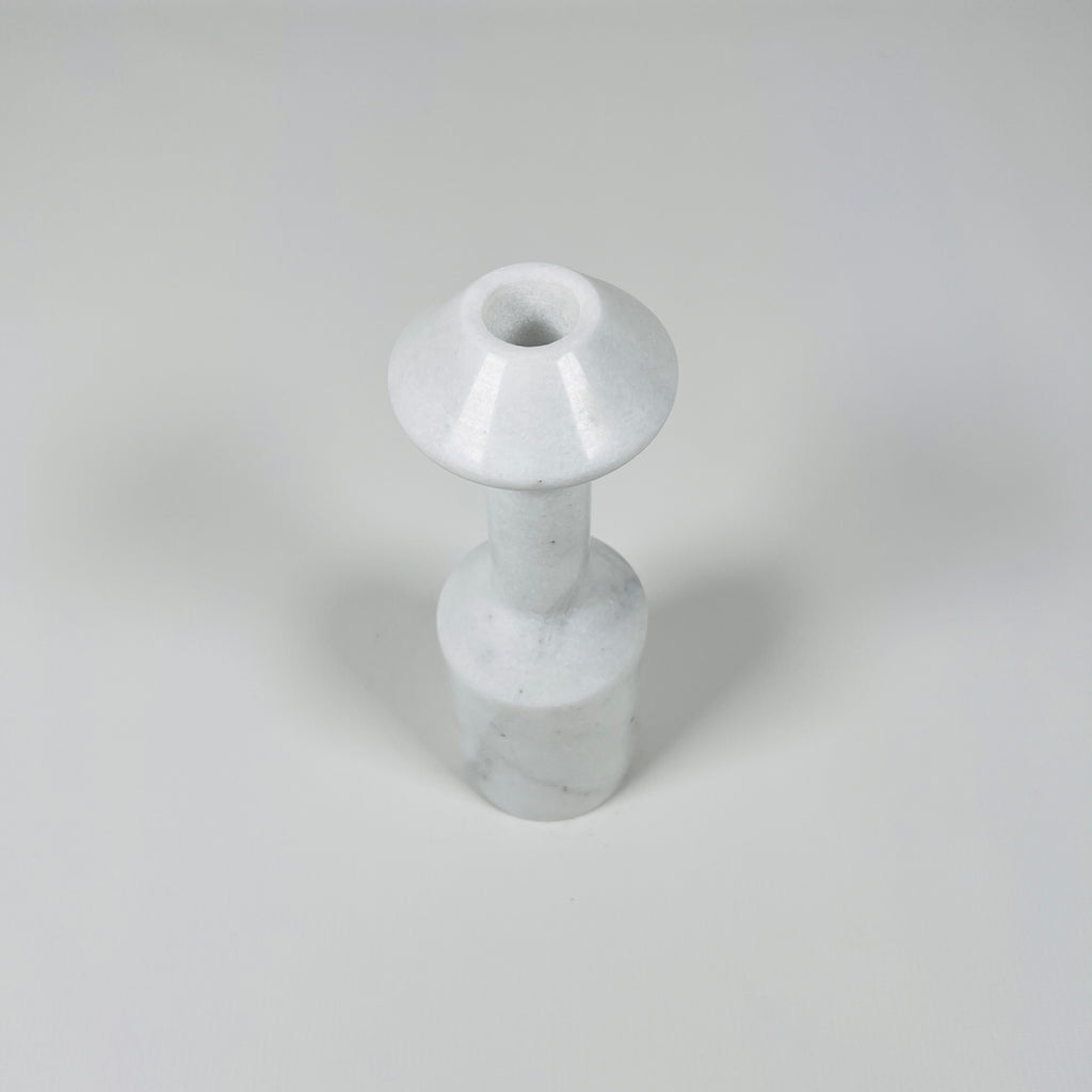 Ziarat White Palatine Pillar Candle Stand