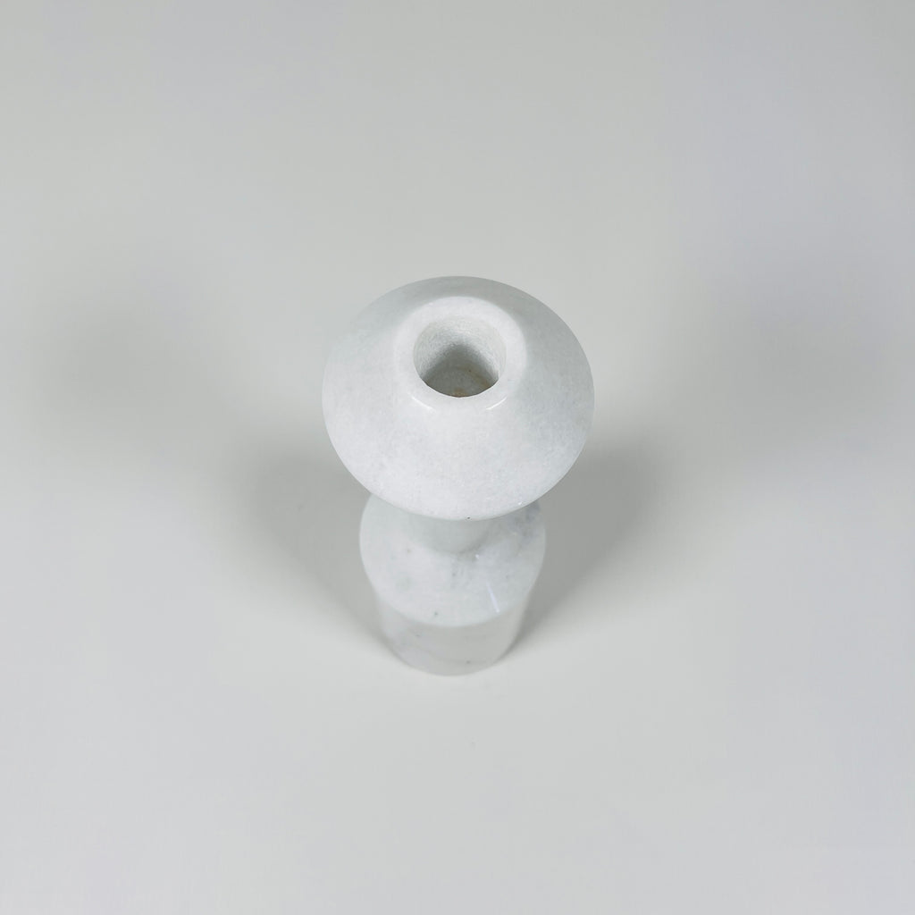 Ziarat White Palatine Pillar Candle Stand