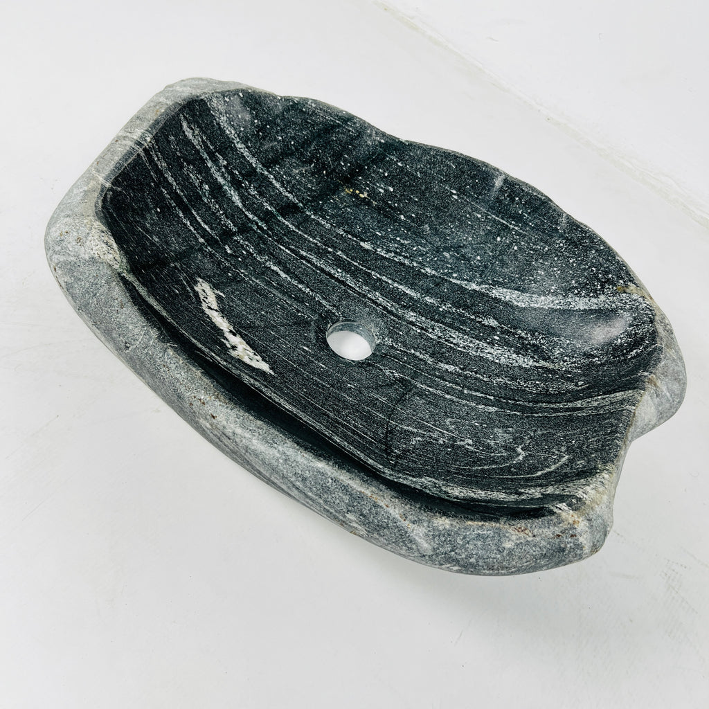 Light Brushed River Stone Sink