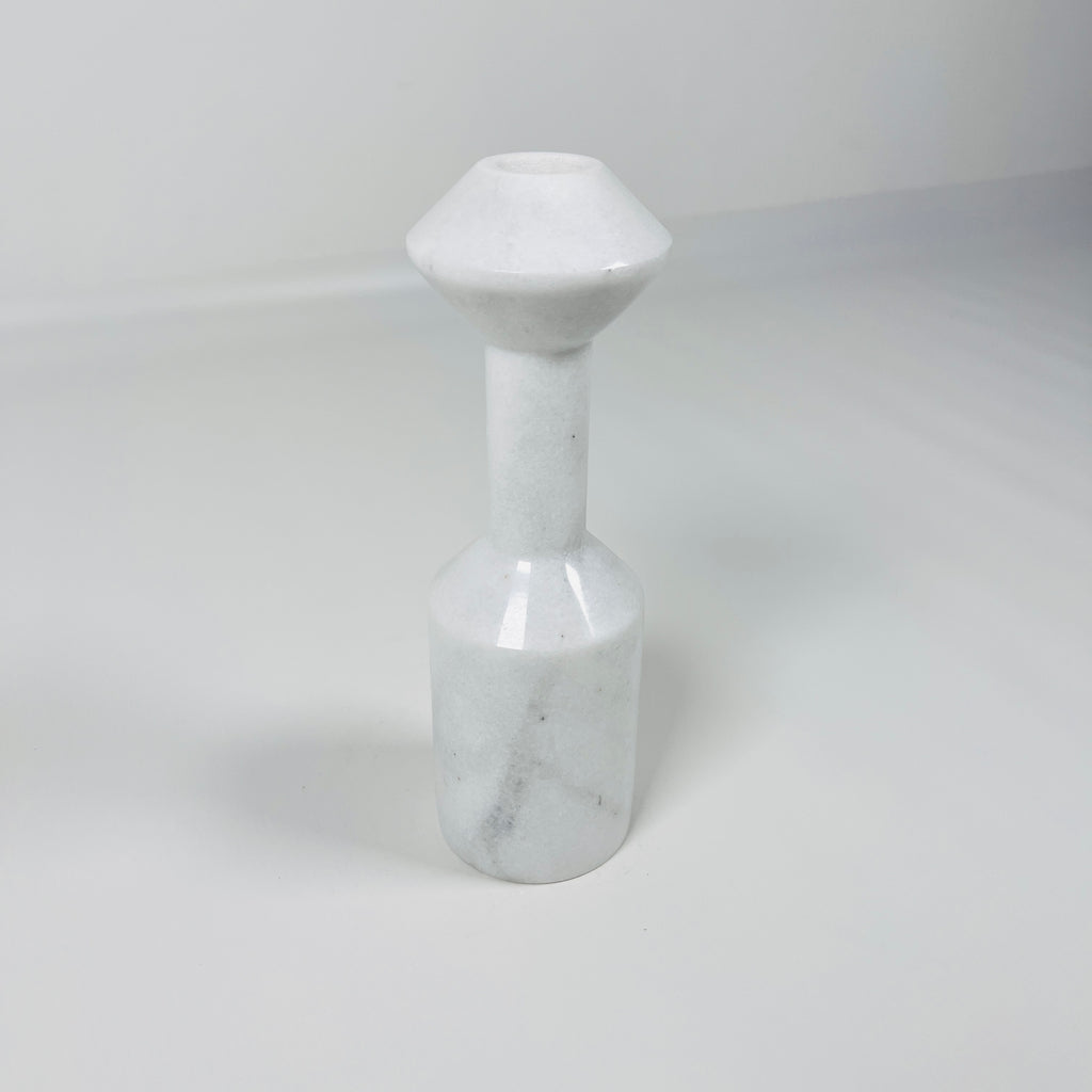 Ziarat White Palatine Pillar Candle Stand