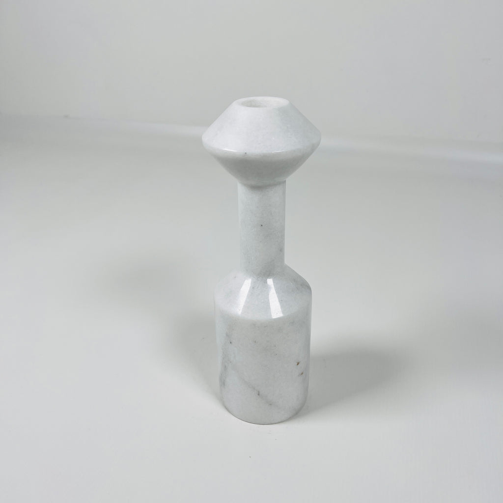 Ziarat White Palatine Pillar Candle Stand