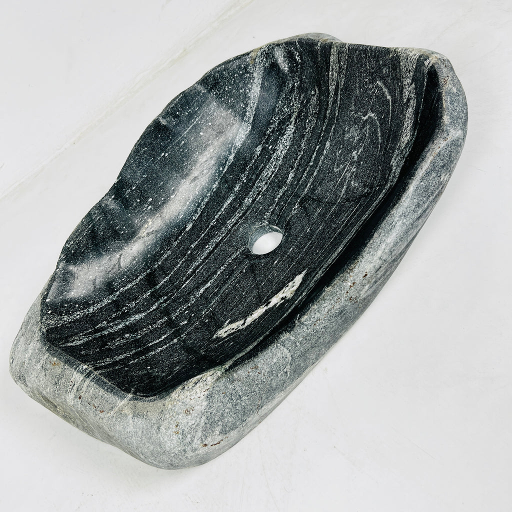 Light Brushed River Stone Sink