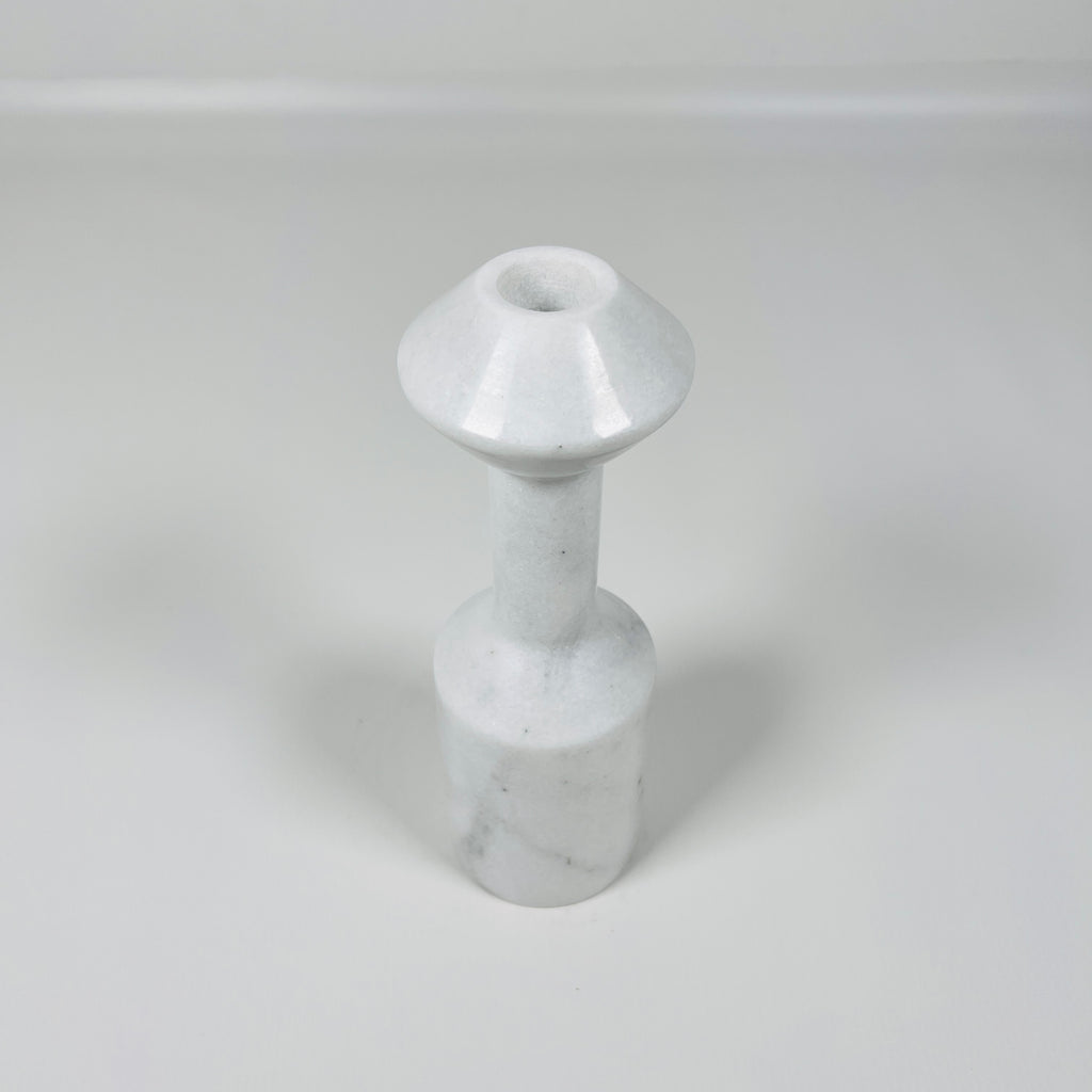 Ziarat White Palatine Pillar Candle Stand