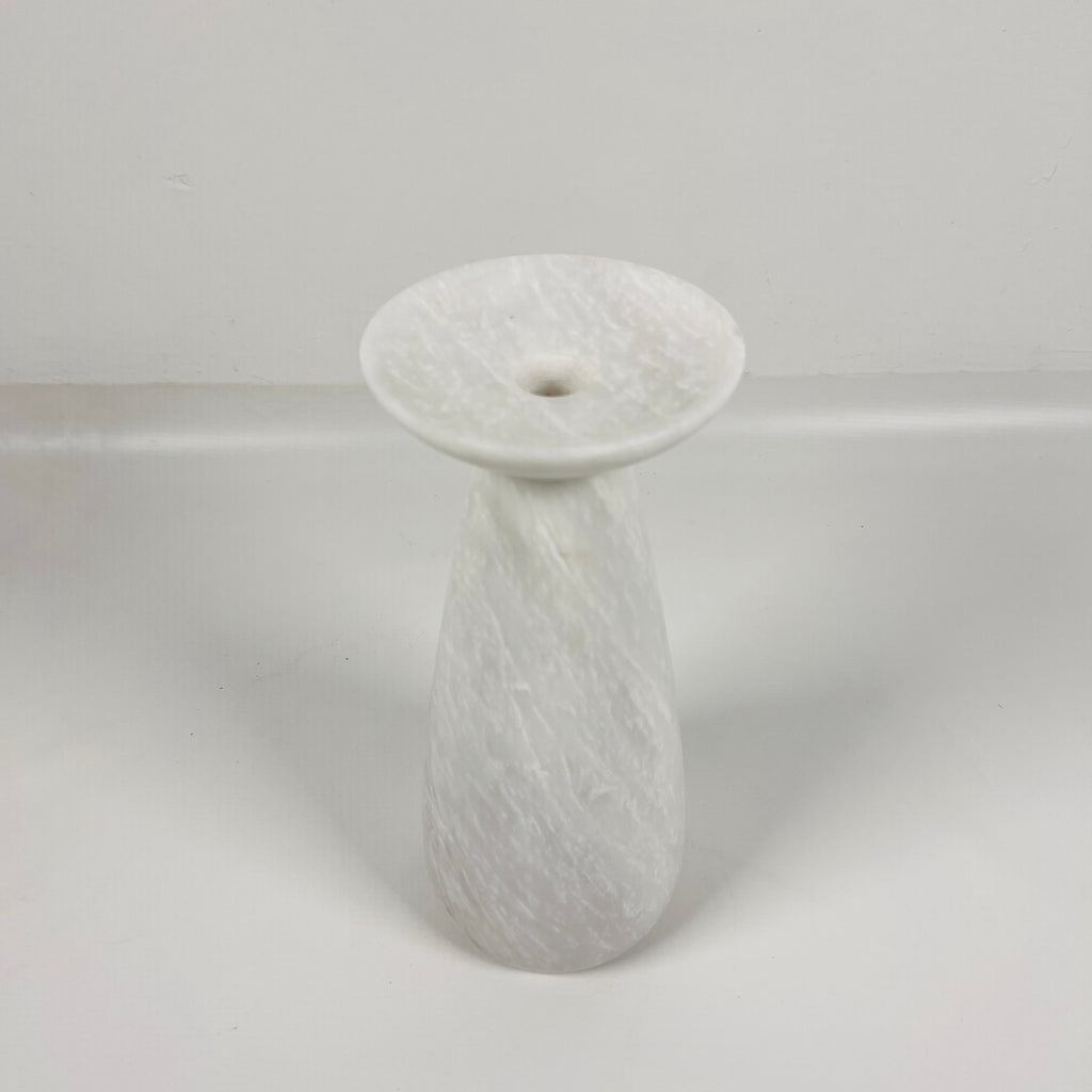 Light Grey Marble Candle Stand