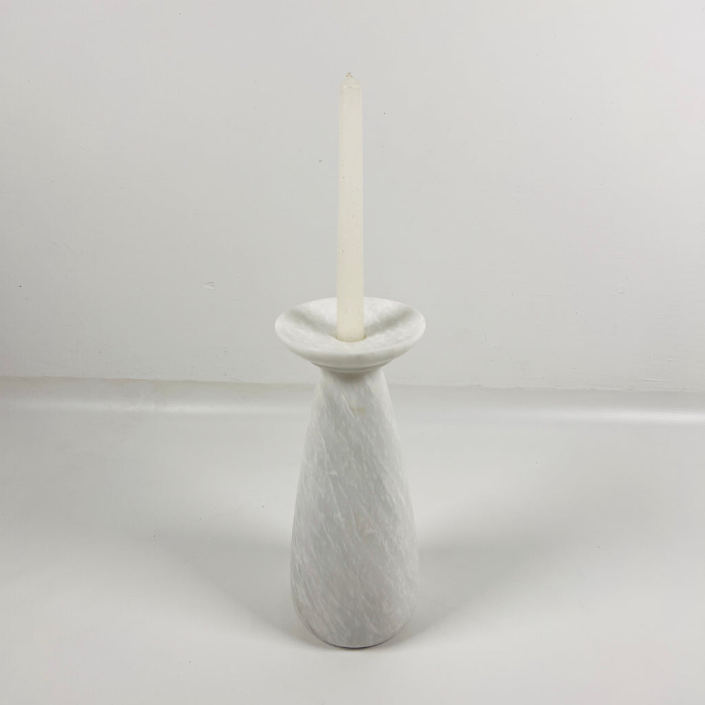 Light Grey Marble Candle Stand