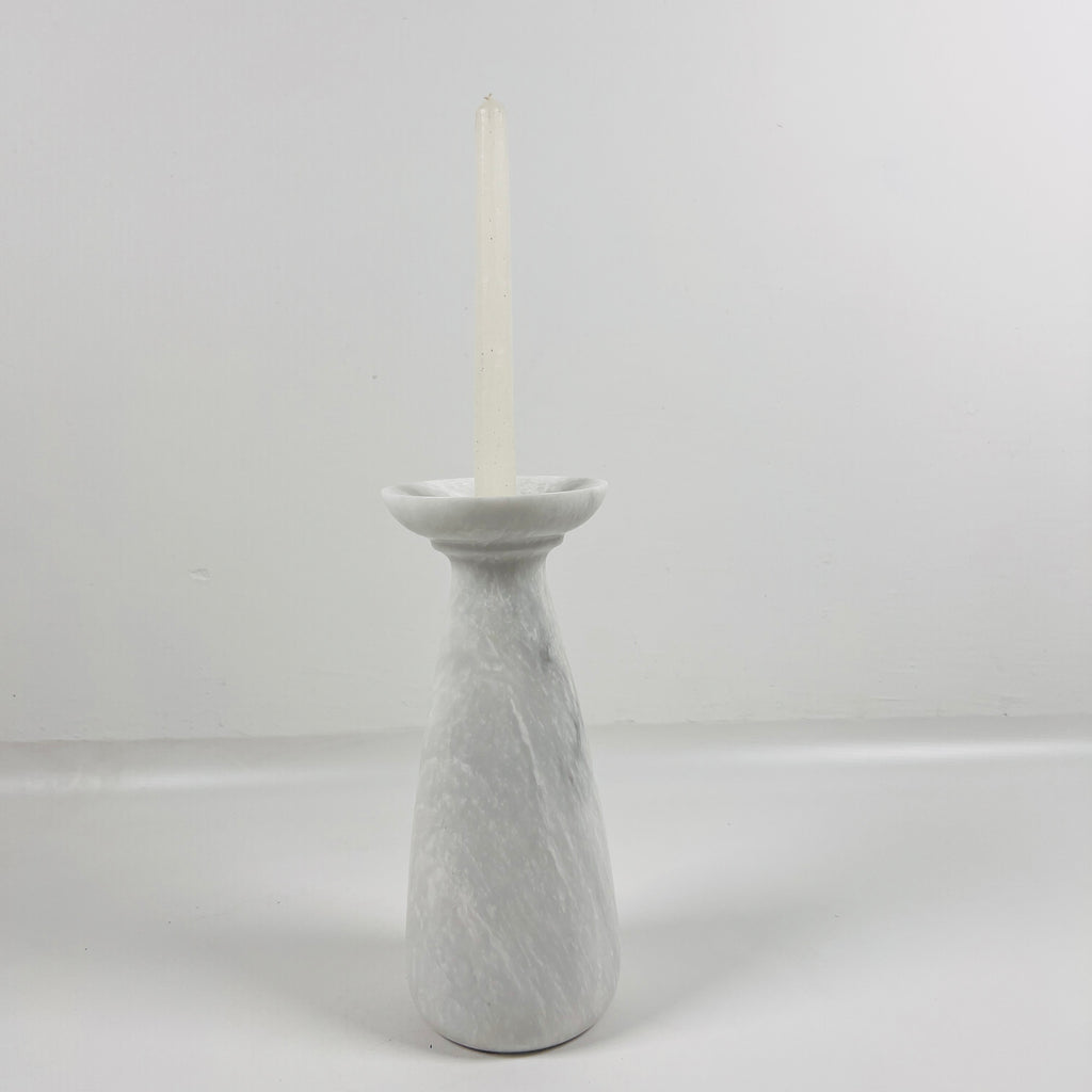 Light Grey Marble Candle Stand