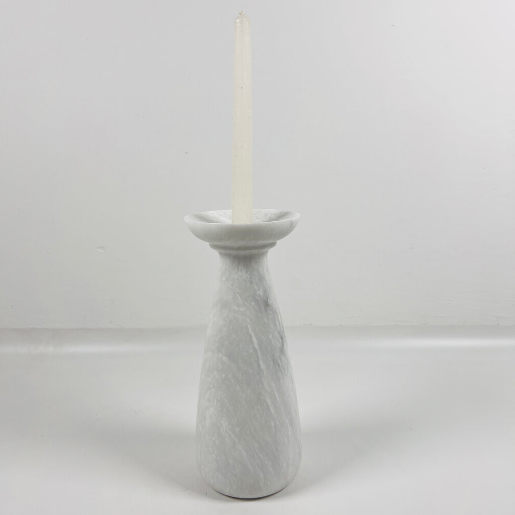 Light Grey Marble Candle Stand