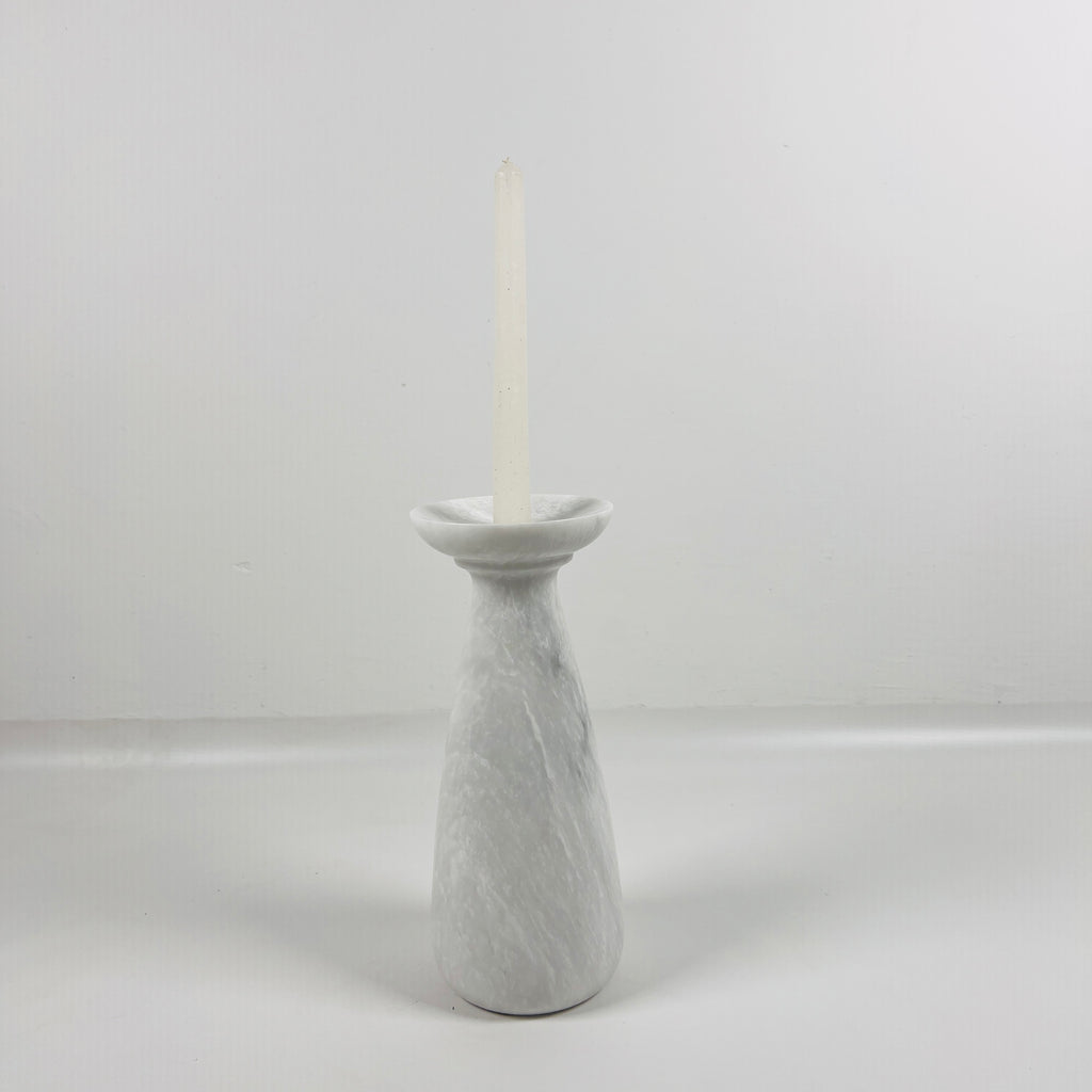 Light Grey Marble Candle Stand