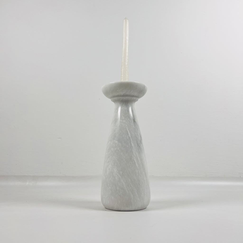 Light Grey Marble Candle Stand