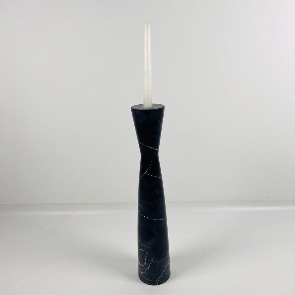 Black Marble Candle Stand (Large)