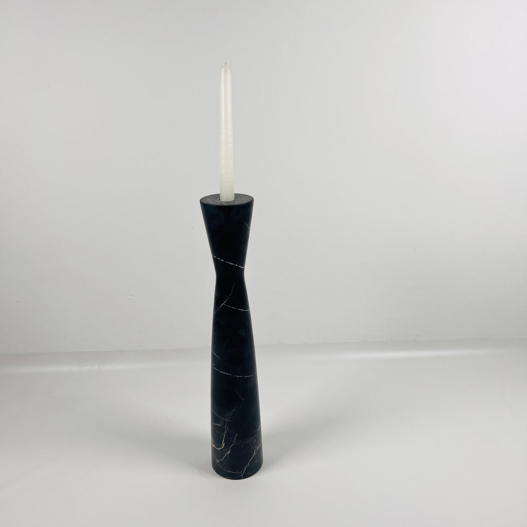 Black Marble Candle Stand (Large)