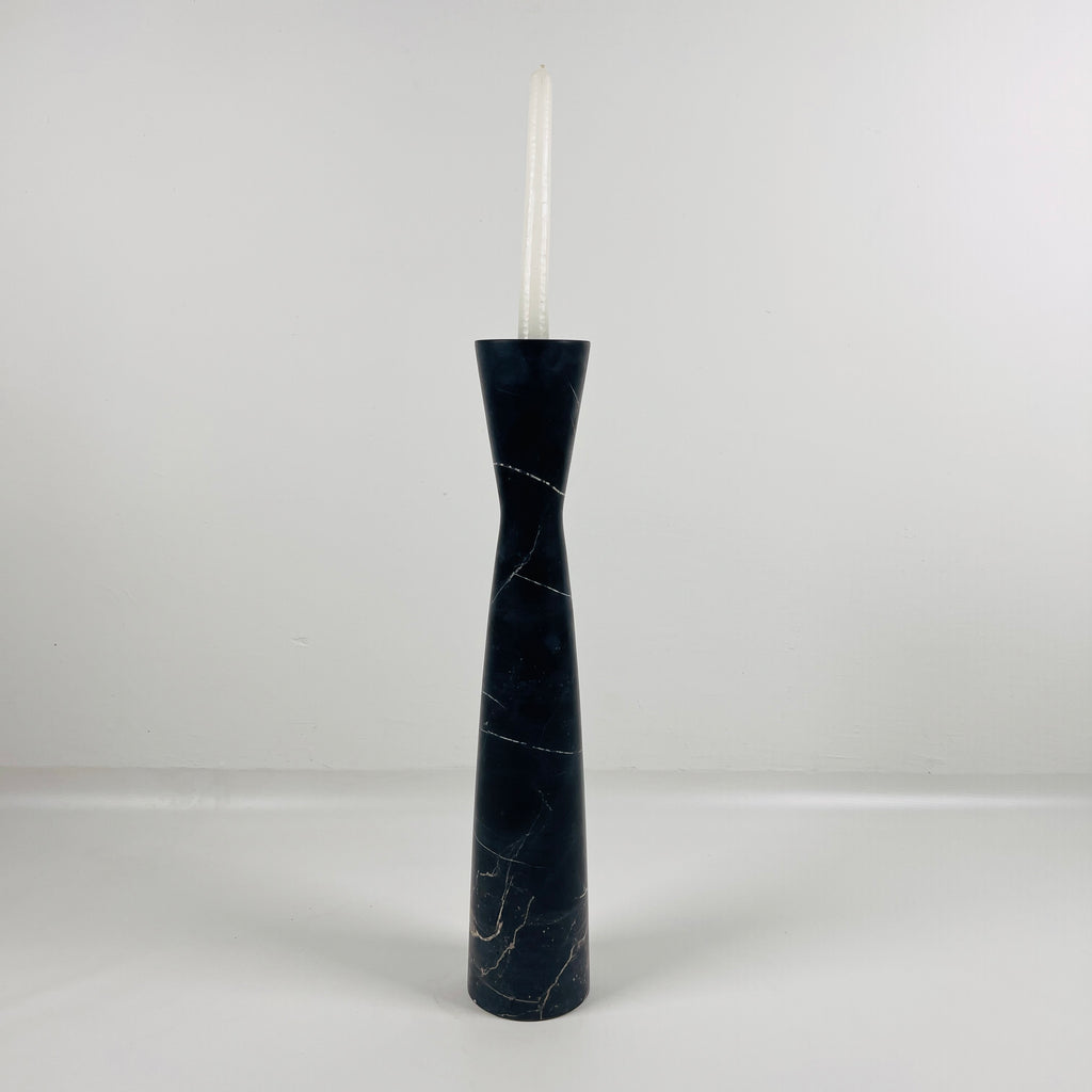 Black Marble Candle Stand (Large)