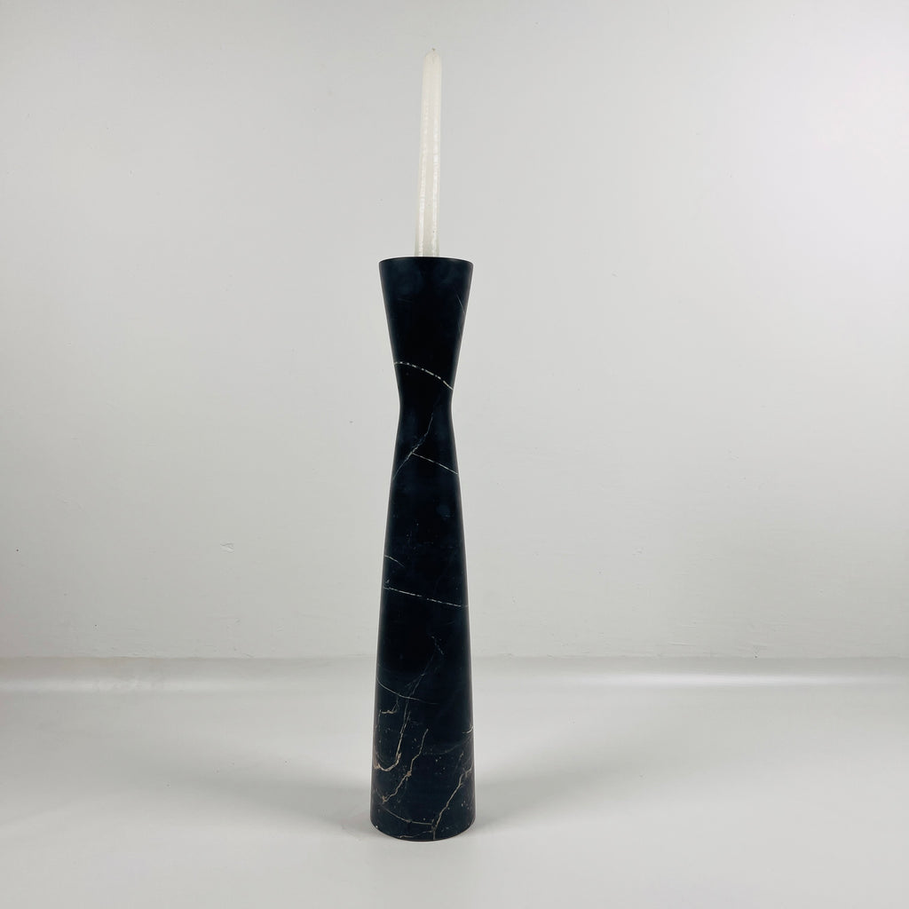 Black Marble Candle Stand (Large)