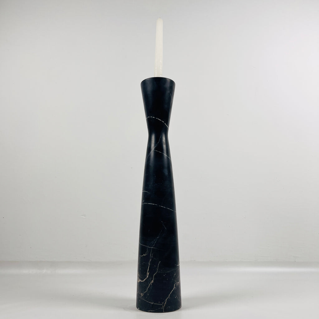 Black Marble Candle Stand (Large)