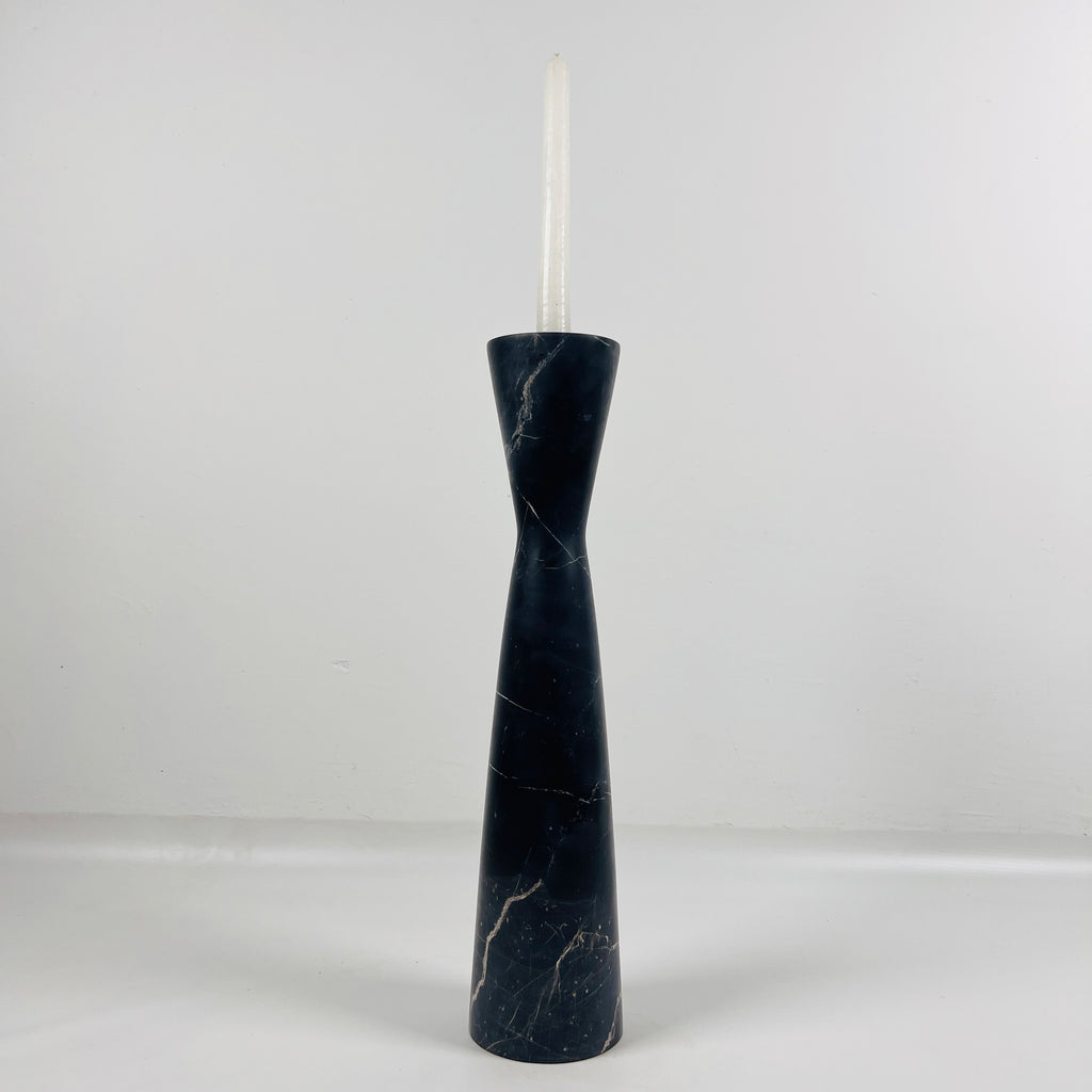 Black Marble Candle Stand (Medium)