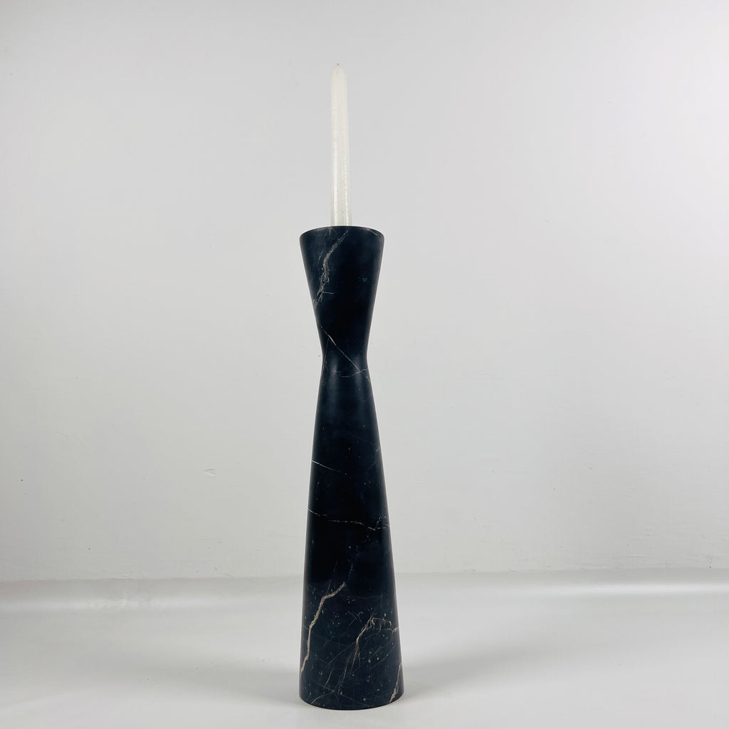 Black Marble Candle Stand (Medium)