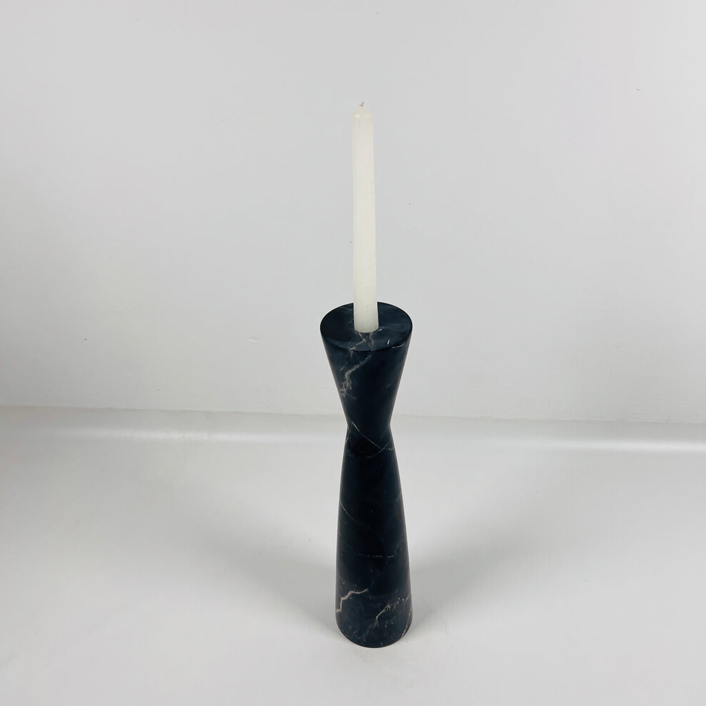 Black Marble Candle Stand (Medium)