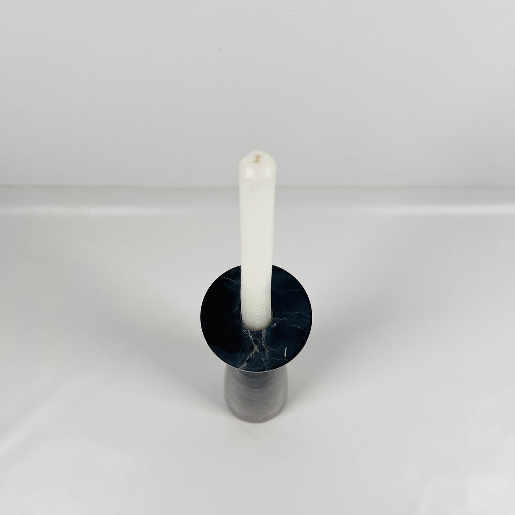 Black Marble Candle Stand (Medium)