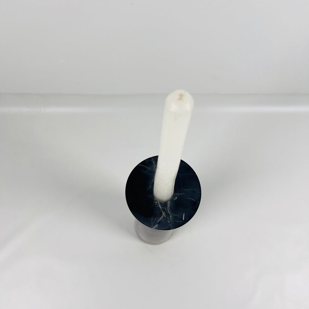 Black Marble Candle Stand (Medium)