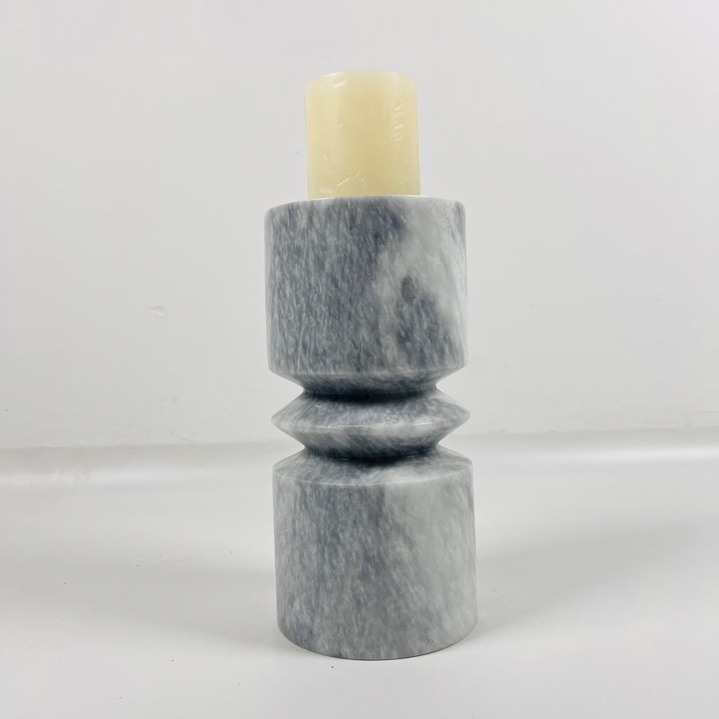 Dark Grey Marble Candle Stand