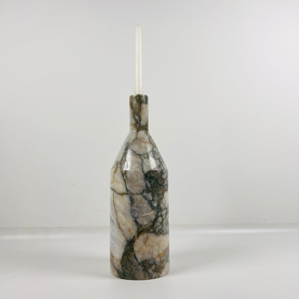 Snake Bottle Marble Candle Stand