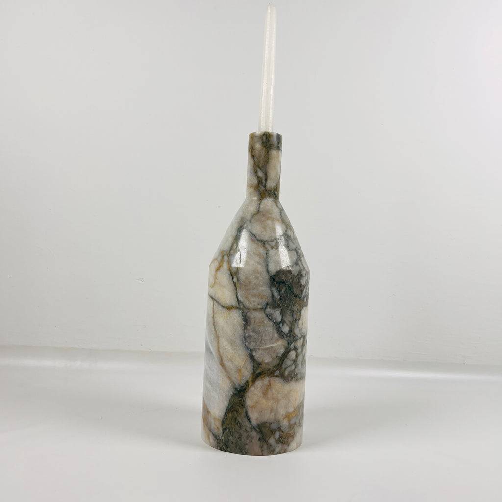 Snake Bottle Marble Candle Stand