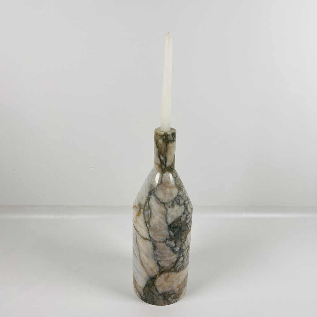 Snake Bottle Marble Candle Stand