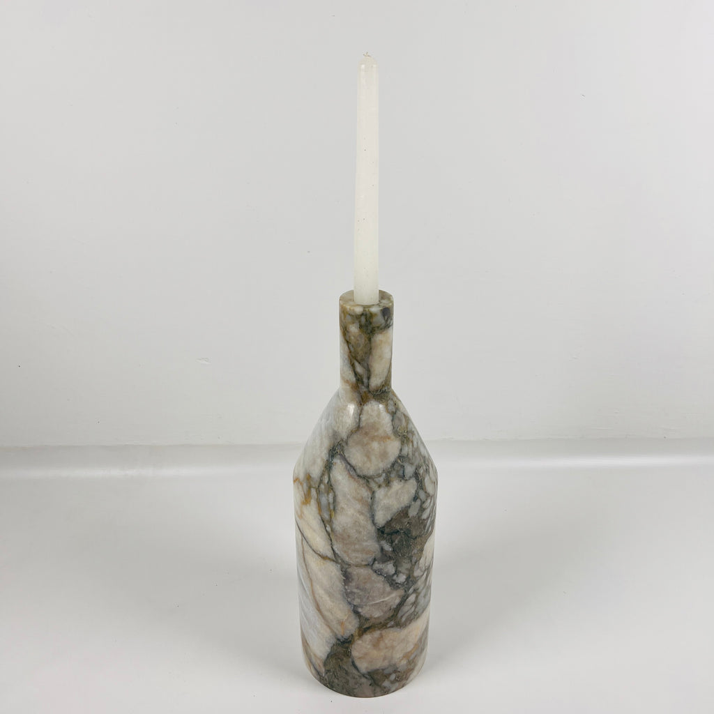 Snake Bottle Marble Candle Stand