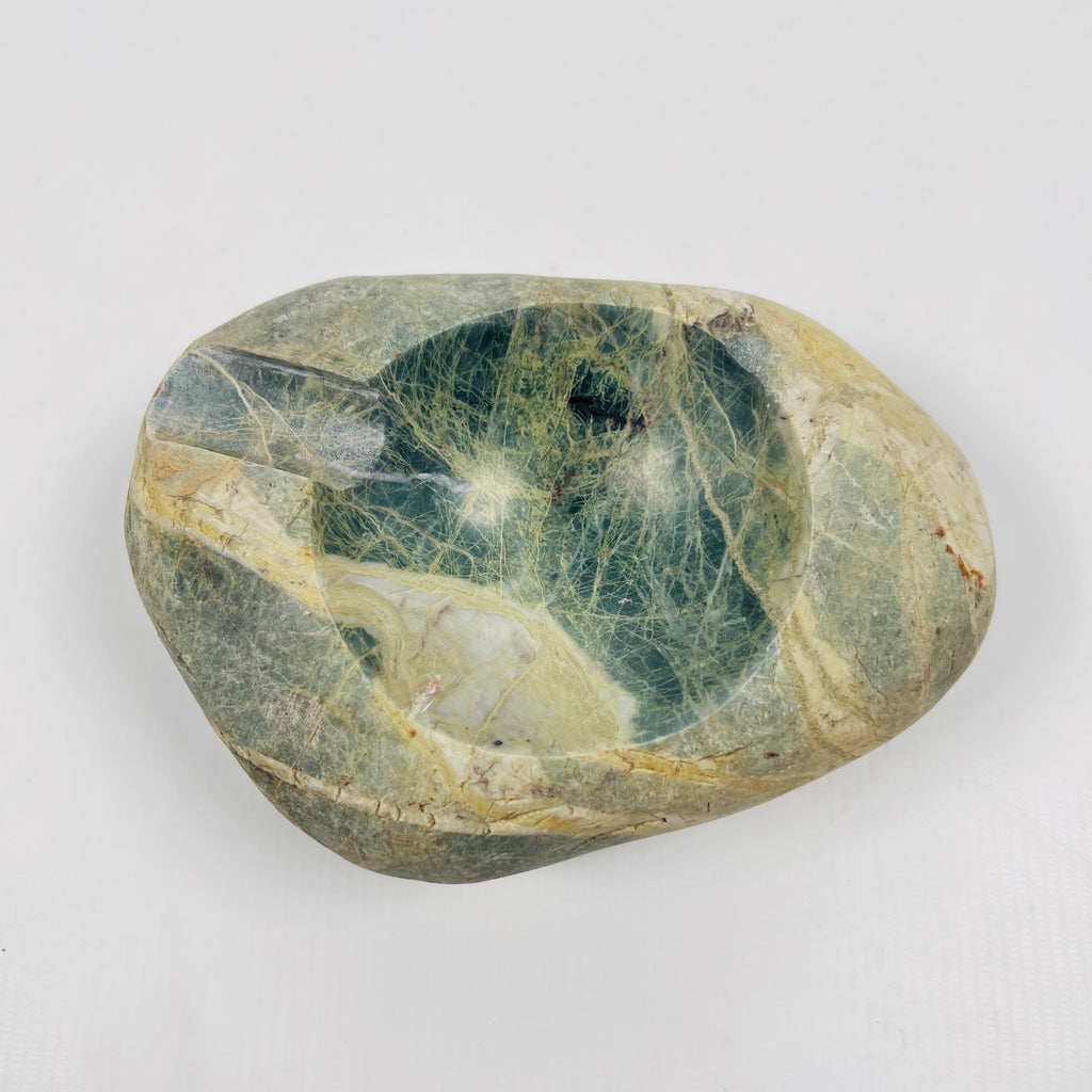 River Stone Green Webbed Ash Tray