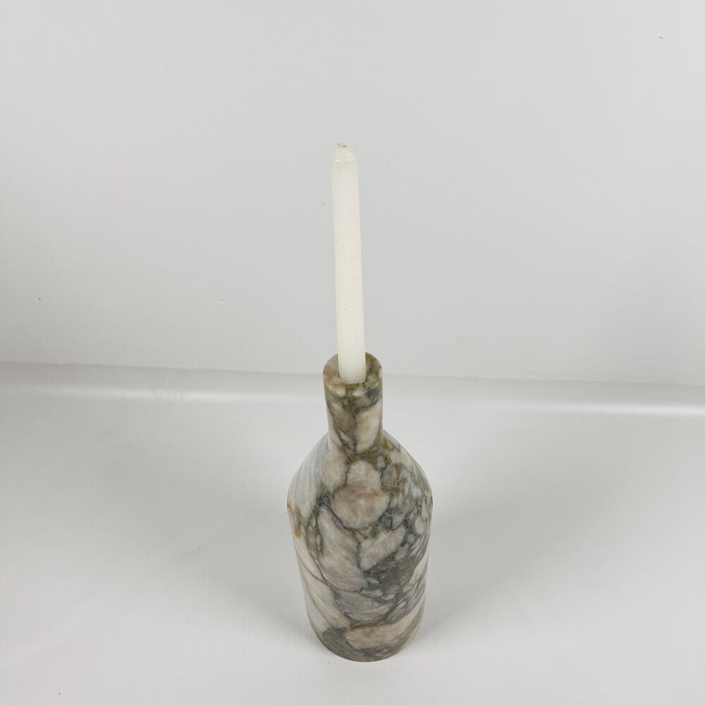 Snake Bottle Marble Candle Stand