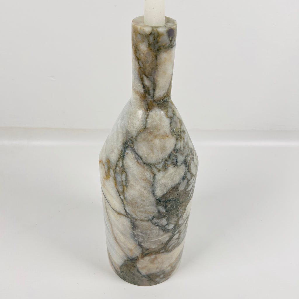 Snake Bottle Marble Candle Stand